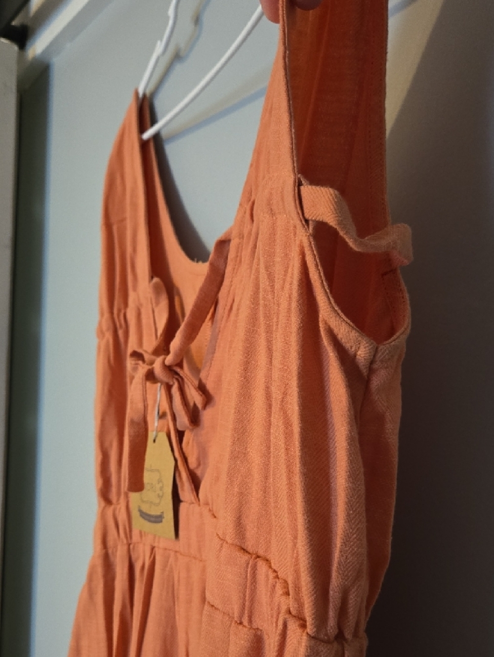 Kori Peach Sleeveless Jumpsuit - Picture 3 of 7